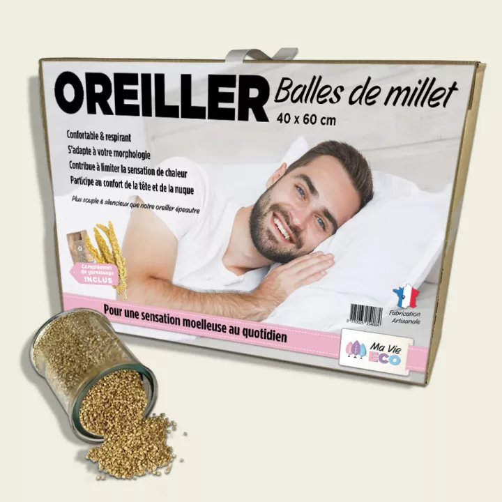 Oreiller en balles de Millet — Ma Vie Éco®