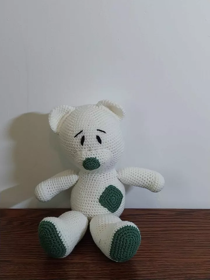 Ours blanc au crochet, Cassy Fil & Horizon